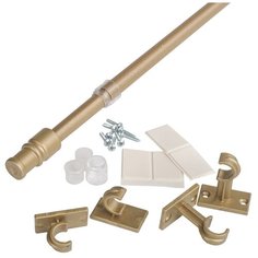 Карниз- кафе OLEXDECO «Невада» 85-135 см. Латунь