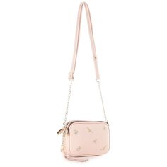 Сумка женская кроссбоди CURANNI на цепочке с вышивкой Дольче