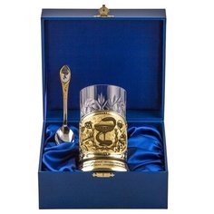 Набор для чая "Медики" с чайной ложкой в деревянном футляре Арт студия Классик