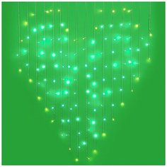 Сноу БУМ Гирлянда эл. бахрома сердце 1,5х1,5м, 124LED, голубой+шампань, ПВХ прозрпост. свеч 220В Сноубум