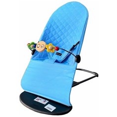Шезлонг Luxmom 123 голубой