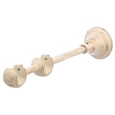 Кронштейн для карниза OLEXDECO «Открытый Элегия II» для труб 16/16 мм. Белое золото