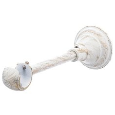 Кронштейн для карнизов OLEXDECO «Открытый Элегия I» для трубы диаметром 19 мм, 1 шт. Белое золото ампир