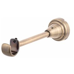 Кронштейн для карнизов OLEXDECO «Открытый I» для трубы диаметром 19 мм, 1 шт. Антик