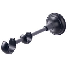 Кронштейн для карниза OLEXDECO «Открытый Элегия II» для труб 25/19 мм. Чёрный матовый