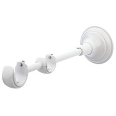 Кронштейн для карниза OLEXDECO «Открытый Элегия II» для труб 25/19 мм. Белый глянец