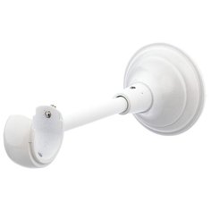 Кронштейн для карнизов OLEXDECO «Открытый Элегия I» для трубы диаметром 25 мм, 1 шт. Белый глянец