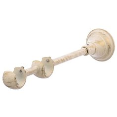 Кронштейн для карниза OLEXDECO «Открытый Элегия II» для труб 19/19 мм. Белое золото