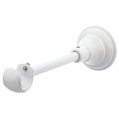 Кронштейн для карнизов OLEXDECO «Открытый Элегия I» для трубы диаметром 19 мм, 1 шт. Белый глянец