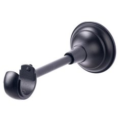 Кронштейн для карнизов OLEXDECO «Открытый Элегия I» для трубы диаметром 25 мм, 1 шт. Чёрный матовый