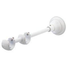 Кронштейн для карниза OLEXDECO «Открытый Элегия II» для труб 19/19 мм. Белый глянец