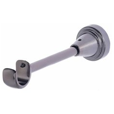 Кронштейн для карнизов OLEXDECO «Открытый I» для трубы диаметром 19 мм, 1 шт. Черный никель