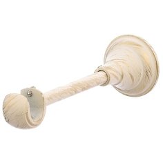 Кронштейн для карнизов OLEXDECO «Открытый Элегия I» для трубы диаметром 16 мм, 1 шт. Белое золото