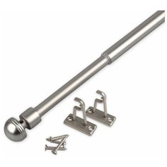 Мини-карниз OLEXDECO «Тоди» Хром матовый 60-80 см