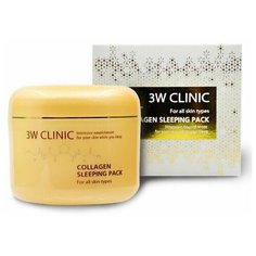 3W Clinic Маска для лица с коллагеном ночная - Collagen sleeping pack, 100мл