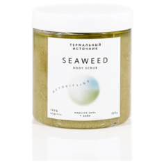 Скраб для тела SeaWeed морская соль + лайм detox Термальный Источник, 300 г