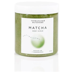 Скраб для тела Matcha Зеленый чай + Можжевельник Термальный Источник, 300 г