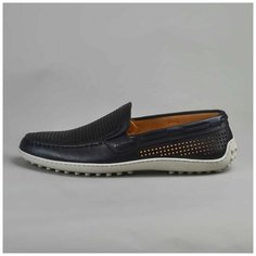 Мокасины FABI , размер 44 , синий/белый