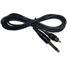Клип-корд силиконовый RCA для тату-машинки 1,8 м черный AVA