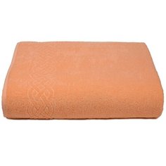 Простынь махровая Plait - 200х220 см - Цвет 116 - оранжевый, ДМ- Люкс