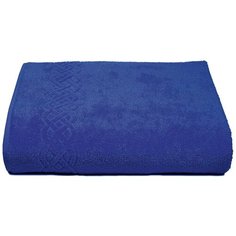 Простынь махровая Plait - 200х220 см - Цвет 148 - синий, ДМ- Люкс