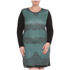 Платье, LEIDIRO, черный_зеленый, Арт. L7061A14 (48)