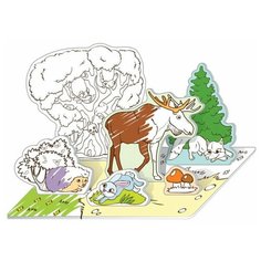 Раскраска 3D Malamalama В лесу