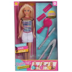 Кукла DEFA Lucy "Стилист по причёскам" (29 см, аксесс.)