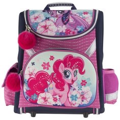 Ранец школьный My Little Pony MPFB-MT1-114 , профилактический, с декоративными помпонами, для девочек. Seventeen