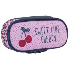 Пенал Seventeen Вишни SKIB-UT6-301L молнии с кодовым замком, для девочек.