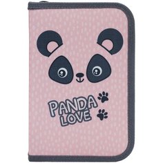 Пенал-книжка Seventeen Панда SKHB-UT4-031 с одним отделением на молнии, для девочек.