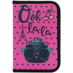 Пенал-книжка Seventeen Котенок в Париже SKHB-UTA-031 с одним отделением на молнии,