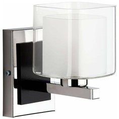 Настенный светильник Alfa Square 16330, E14, 40 Вт, кол-во ламп: 1 шт., цвет арматуры: хромовый, цвет плафона: белый