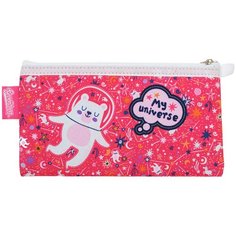 Пенал Seventeen Звери SKHB-UT3-049N в космосенеопреновый, для девочек.