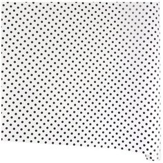 Набор 10 листов бумага Veld co 98951 глянцевая, горошек черно-белый