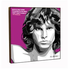 Картина постер интерьерная музыкант Джим Моррисон The Doors в стиле поп- арт / Декор квартиры, комнаты, детской, офиса, бара