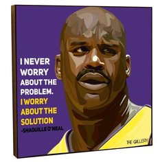 Картина постер интерьерная Шакил О Нил Баскетболист NBA в стиле поп- арт/ Мэджик Лос- Анджелес Лейкерс Майами Хит Финикс Санз Кливленд Кавальерс Бостон Селтикс / Декор квартиры, фитнеса, бара, зала THE Gallery