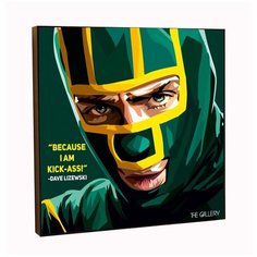 Картина постер интерьерная Пипец Дэйв Лизевски в стиле поп- арт / Dc Comics / Декор квартиры, комнаты, детской, офиса THE Gallery