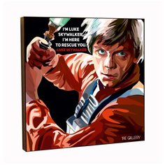 Картина постер интерьерная Люк Скайоукер в стиле поп- арт / Star Wars / Звездные Войны / Декор квартиры, комнаты, детской, офиса THE Gallery