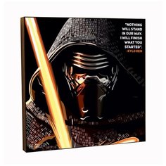 Картина постер интерьерная Кайло Рен робот в стиле поп- арт / Star Wars / Звездные Войны / Декор квартиры, комнаты, детской, офиса THE Gallery