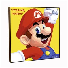 Картина постер интерьерная Марио в стиле поп- арт / Декор квартиры, комнаты, детской, офиса, бара THE Gallery