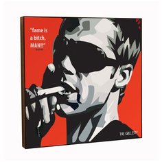 Картина постер интерьерная актер кино Брэд Питт в стиле поп- арт / Декор квартиры, комнаты, детской, офиса, бара THE Gallery