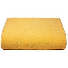 Простынь махровая Plait - 200х220 см - Цвет 110 - желтый, ДМ- Люкс