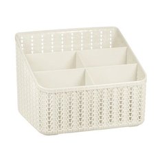 Органайзер Вязание 5 секций_белый ротанг М2383 (пластик) Idea (М Пластика)