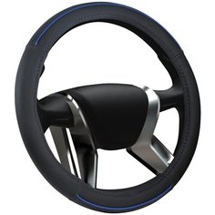 Оплетка на руль виниловая AZARD Объемный винил "M" (d=38см) /синий/