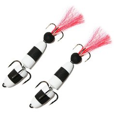 Мандула (2 шт) классическая размер L-105 мм, #011 бело-черный-красный, 4.8 гр Next