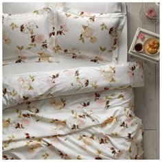 Комплект постельного белья Tivolyo home POEM deluxe кремовый