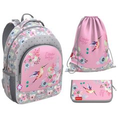 ErichKrause Ранец ErgoLine Colibri (46374-set), розовый