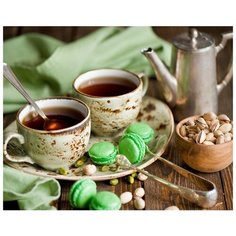 Чай с фисташками / Картина по номерам / Картина красками / Подарок своими руками Colibri