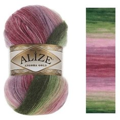Пряжа Alize Angora gold batik (Ангора Голд Батик) 2527 20% шерсть, 80% акрил 100г 550м 5 шт